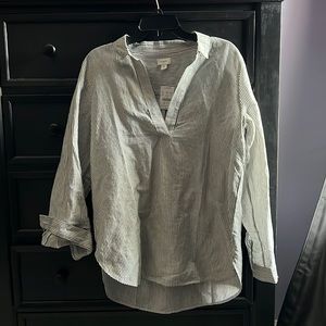 NWT J Crew Striped Blouse
